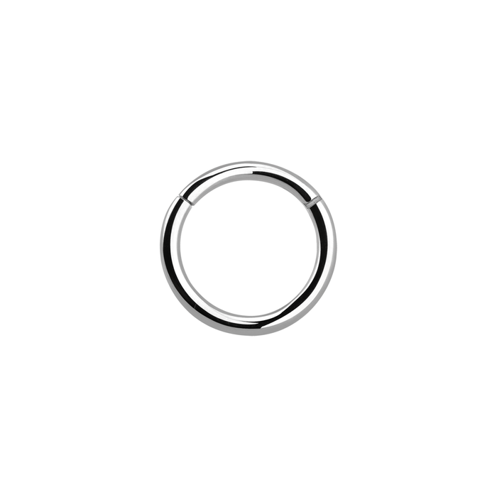 Silver Titanium Hinged Ring 6mm / Silver / Titanium Hinged Ring