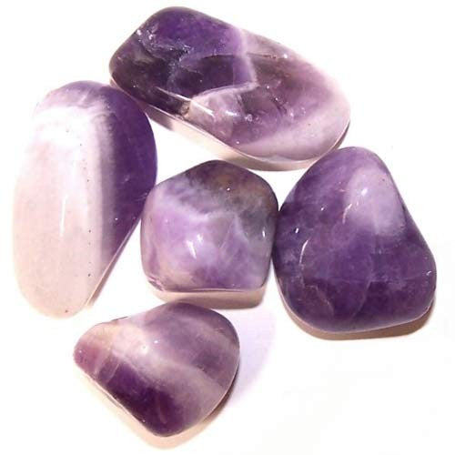 Earthstore® Amethyst Banded - Tumblestone (Amethyst Chevron) Large