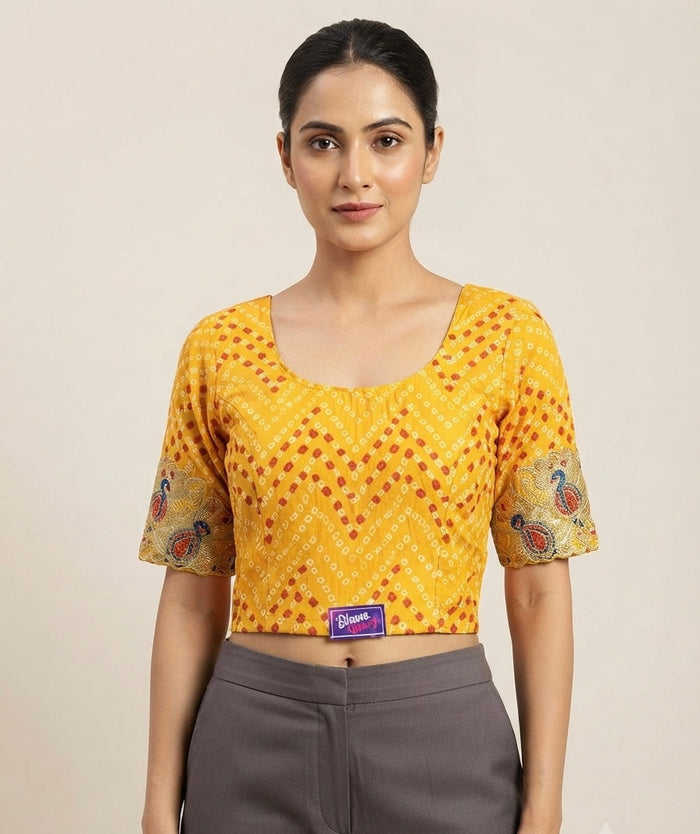 Badhni hands work stretchable Blouse 👚 (2xl size
