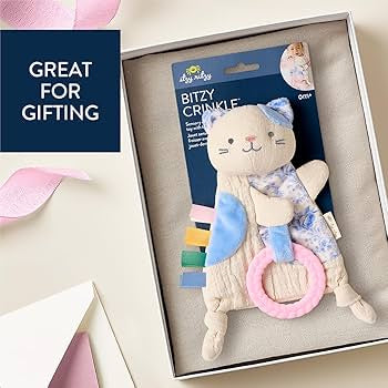 Bitzy Crinkle - Kitty w/ Teether Ring