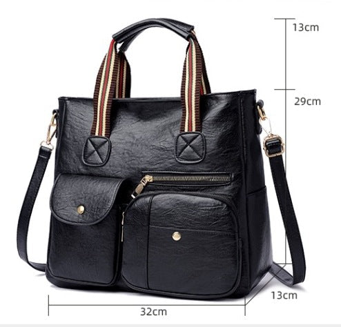 CL1370 - Retro Multi-Pocket Fashion Handbag