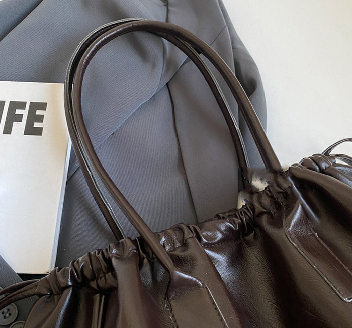 CL1392 - Elegant Dark Brown Fashion Tote Bag