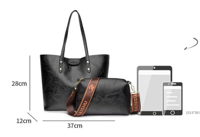 CL1426 - Retro Large Tote Fashion Bag