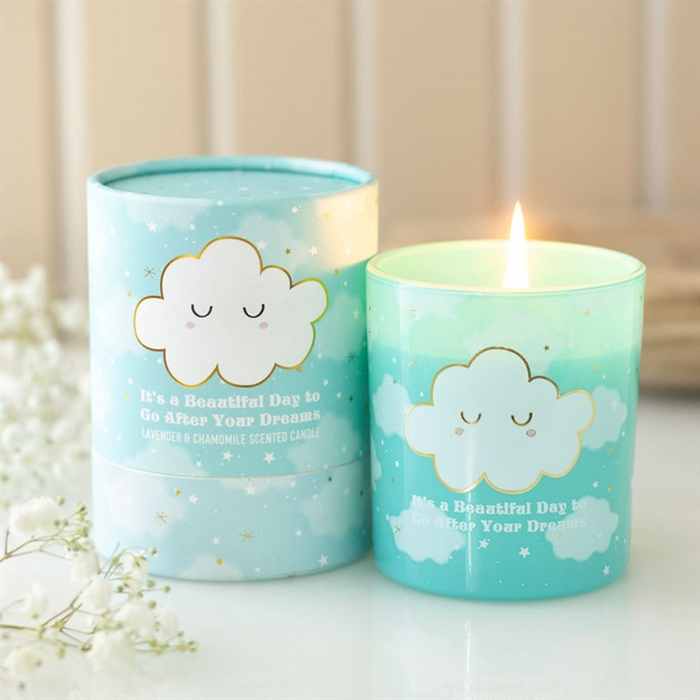 Cloud Print Lavender & Chamomile Candle 🇬🇧