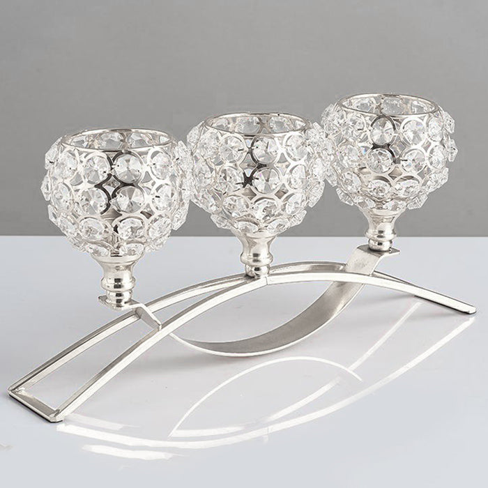 Crystal Candle Holder Amazon Geometric Wrought Iron Candle Holder Ornaments 🇨🇳