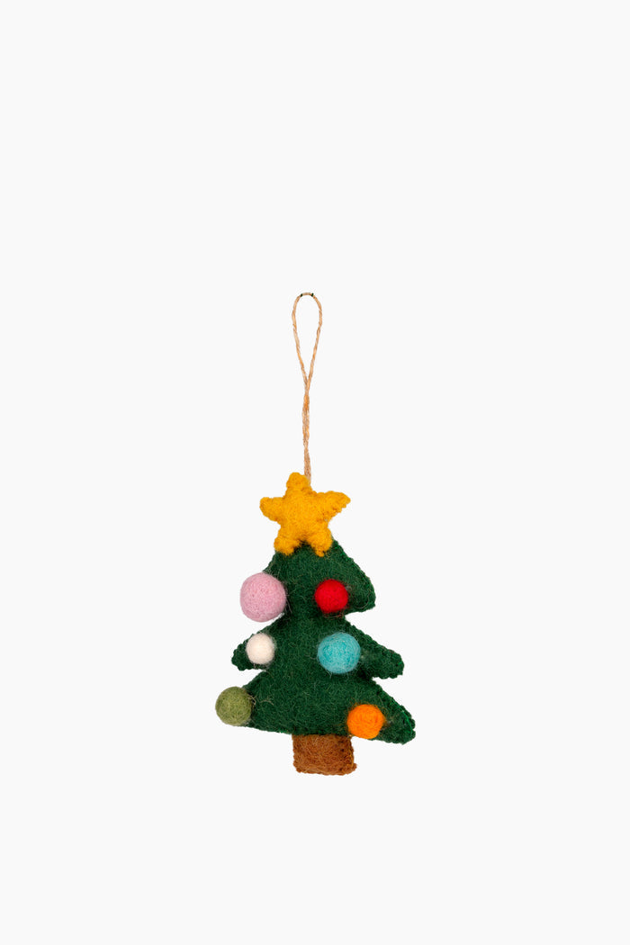 Felt Christmas Tree with Star Ornament