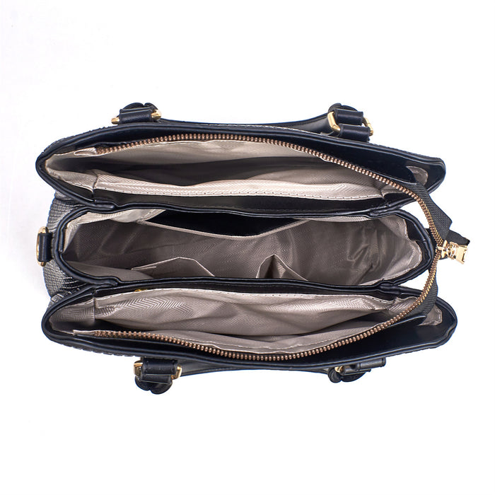 H1893 - Classic Fashion Textured Handbag