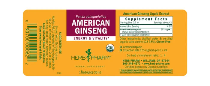 Herb Pharm American Ginseng