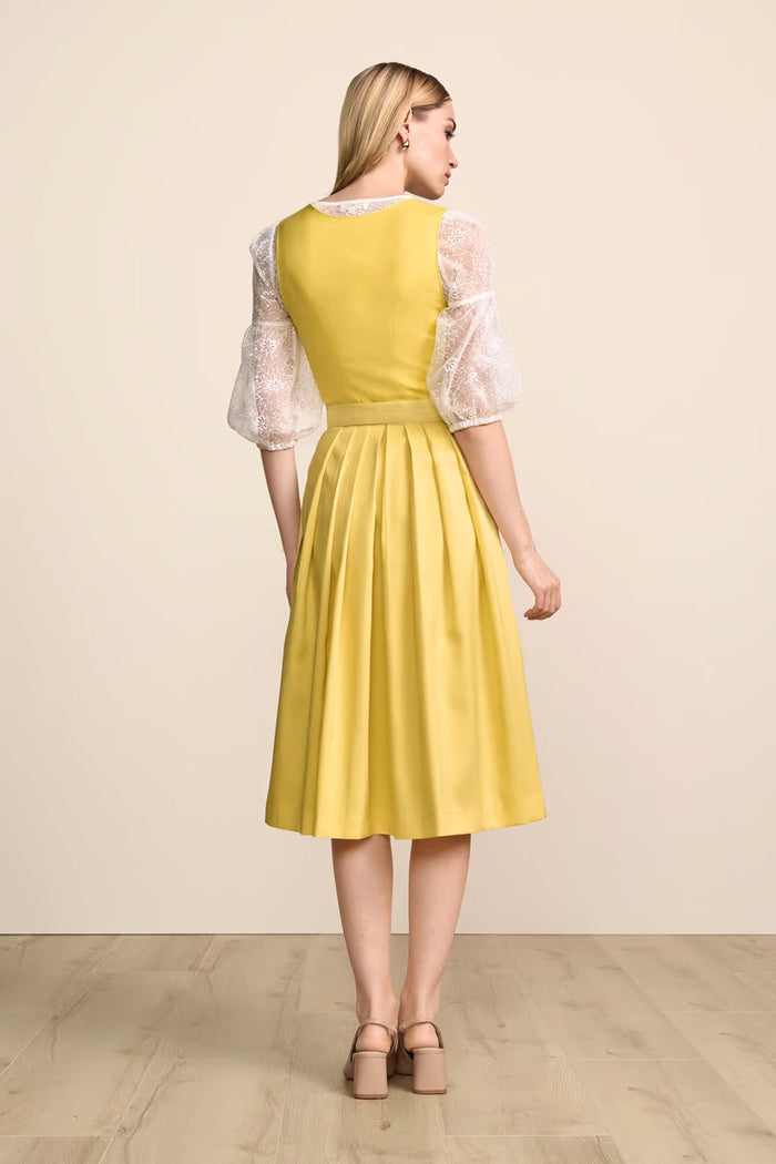 Kruger Long Dirndl 2pcs. 70cm "Friederike" yellow