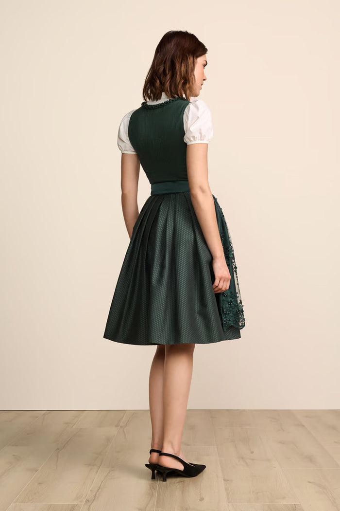 Kruger Midi Dirndl 2pcs. 60cm "Danuta" green