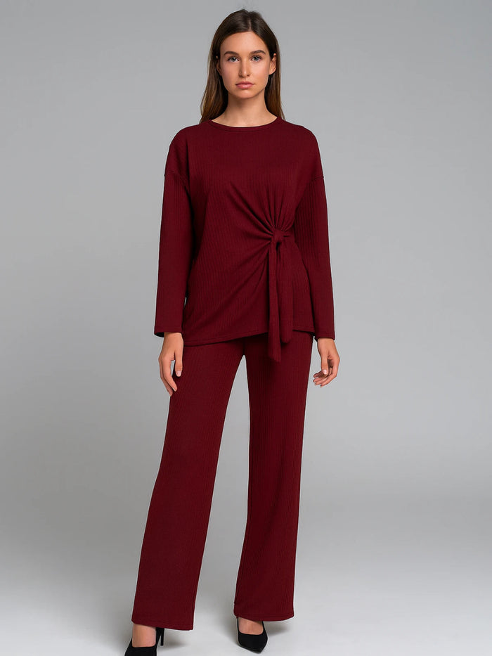 Ladies Side Tie Top and Trouser Set 🇬🇧