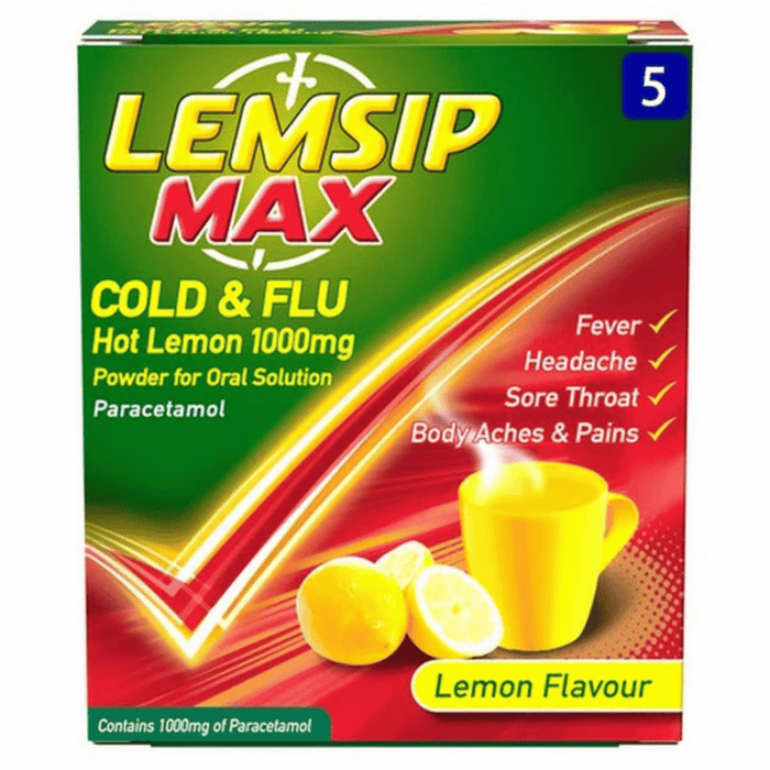 Lemsip Max Cough & Cold Sachets Lemon Flavour / 5's