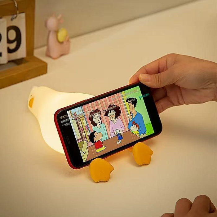 Lie Flat Duck Pat Pat Ambience Night Light For Dormitory Bedside Desk Use 🇨🇳