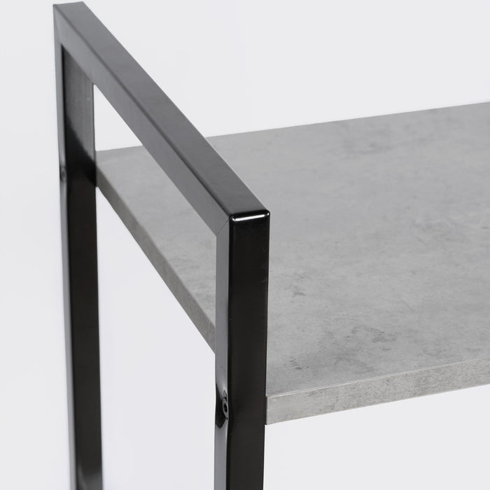 Manhattan 3-Tier Shelving Unit - Concrete Effect 🇬🇧