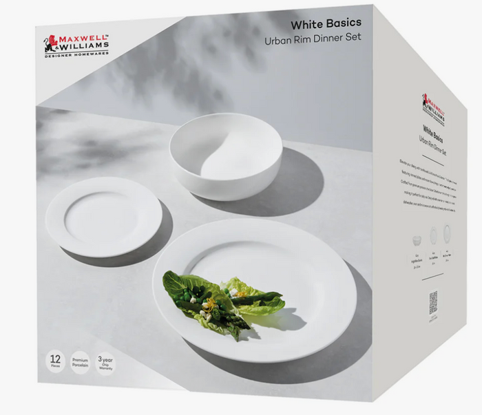 Maxwell Williams - White Basics Urban Rim Dinnerware set