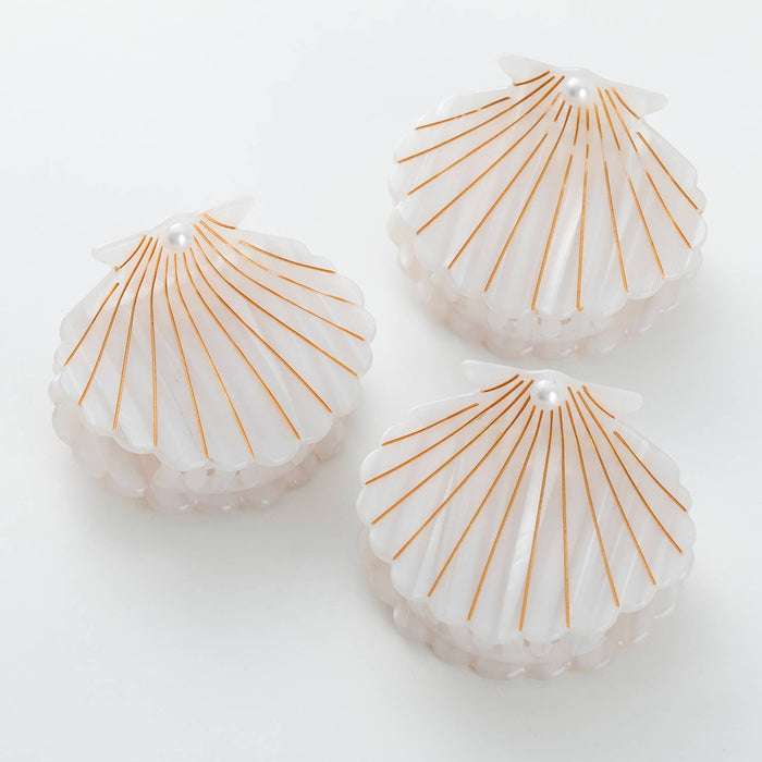 Opal Pearl Seashell | Gold Painted Seashell Claw Clip