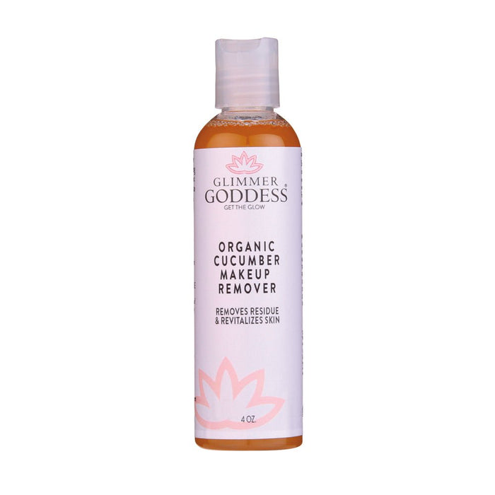 Organic cucumber makeup remover bottle, revitalizes skin, 4 oz