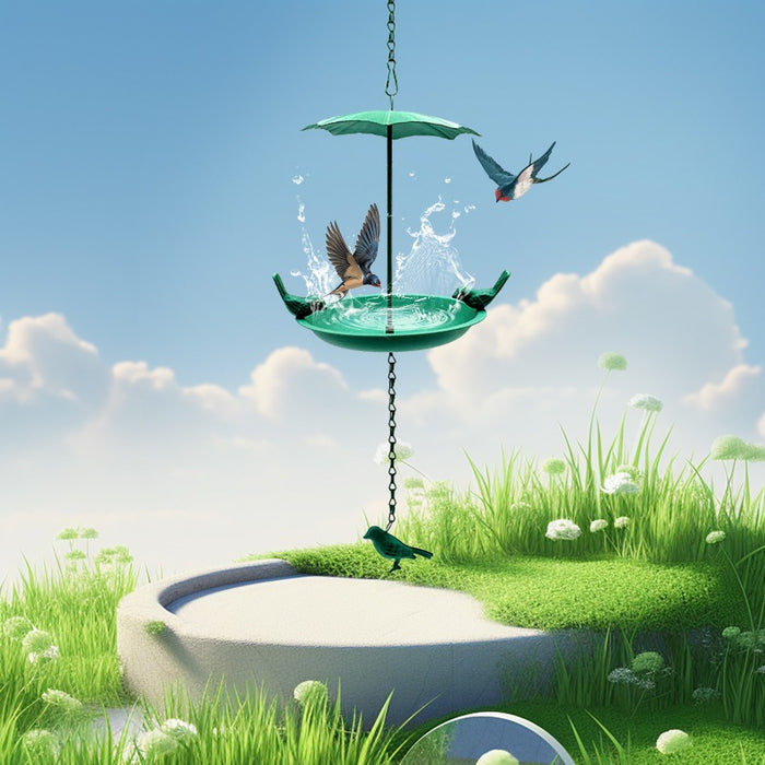 Outdoor Metal Bird House Metal Iron Art Metal Feeder Garden Tub Hummingbird Feeder 🇨🇳