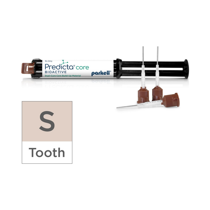 Parkell Predicta Bioactive Core dual-cure core build-up material tooth shade stackable