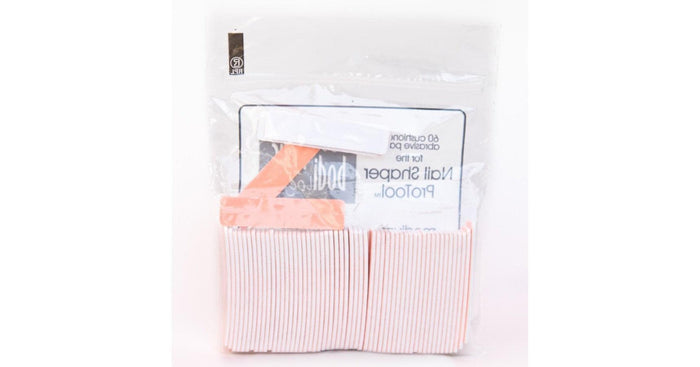 PediPro Nail Shaper Replacement Pads - Medium/Pink (220 grit) - 60/bag