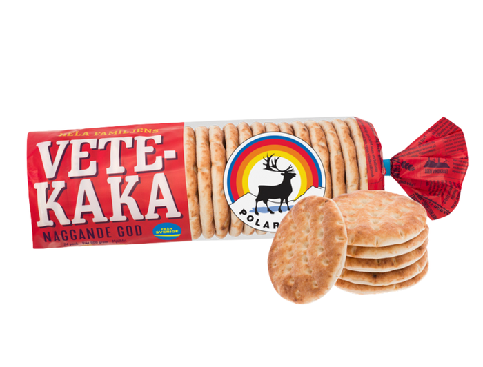 Polarbröd Vetekaka 2 × 24 pcs (2 × 900g / 2 × 31.74 oz) – Authentic Swedish Soft Wheat Flatbread