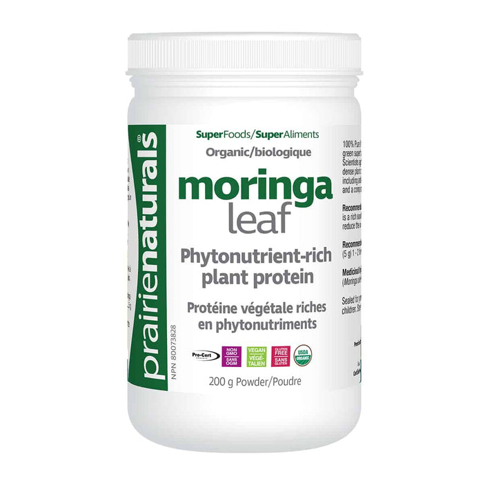 Prairie Naturals: Organic Moringa Leaf Powder 200g