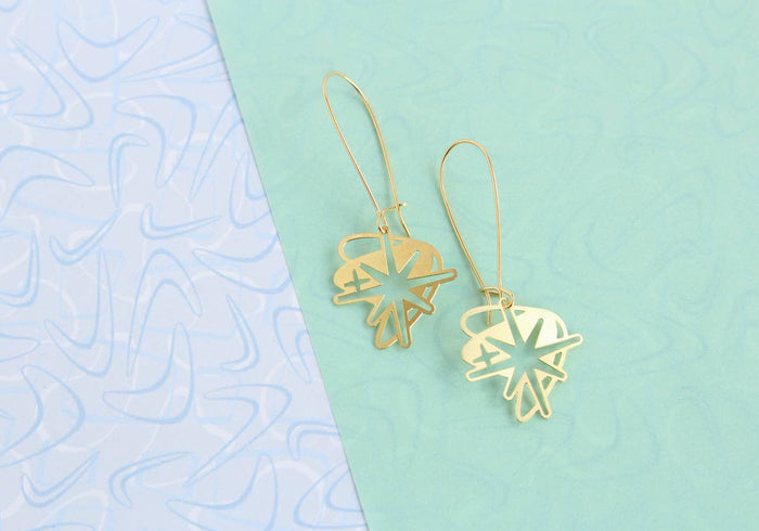 Retro Starburst Earrings