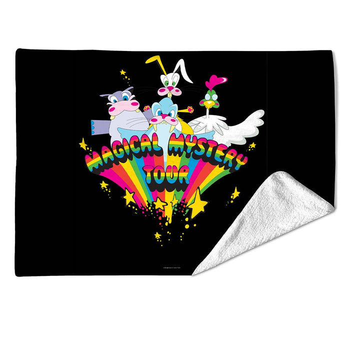 Rocksax The Beatles Blanket - Magical Mystery Characters Black
