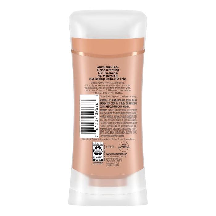 SheaMoisture Coconut Hibiscus Deodorant - 2.6 oz - 12 Pack