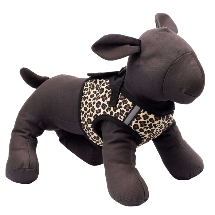 SIDE-KICK-DOG-HARNESS-TAN-LEOPARD