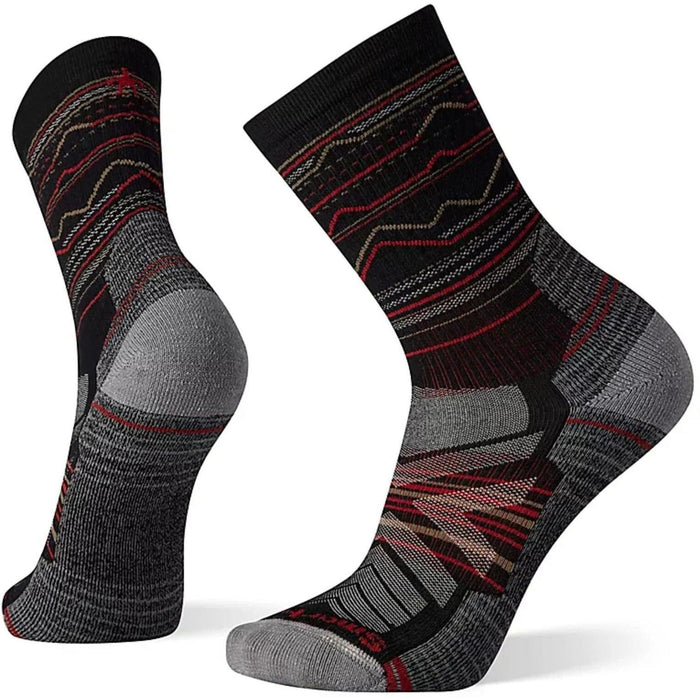 SMARTWOOL Men's Hike Mountain Range Pattern Crew Light Cushion Socks