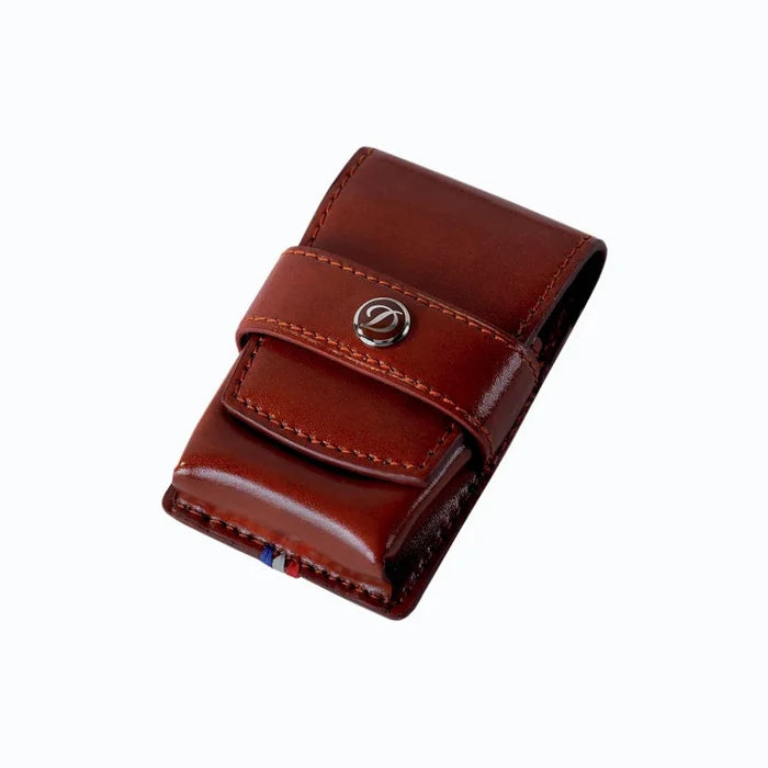 S.T. Dupont Line D Leather Lighter Case Brown - 180124