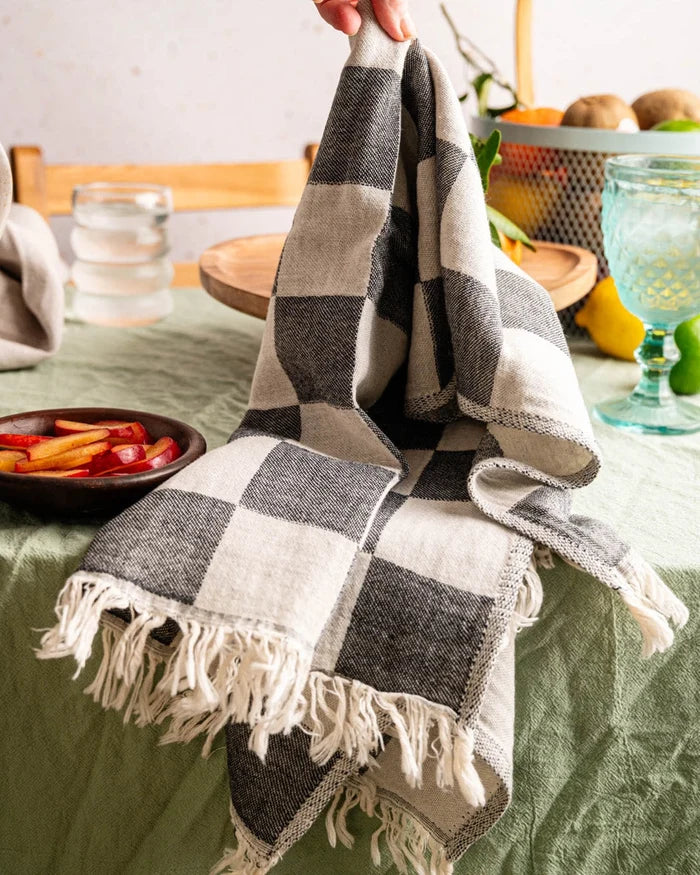 Tomato Hand-Stitched Towel Set | Olive & Loom