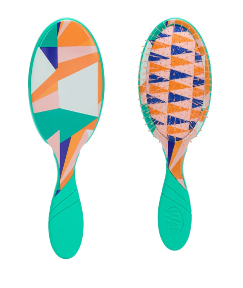 ويت برش فرشة شعر برو دي تانجلر اخضر مقلم -WetBrush pro Detangler-artful ace-flag up