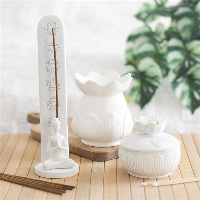 White Lotus Flower Trinket Box 🇬🇧
