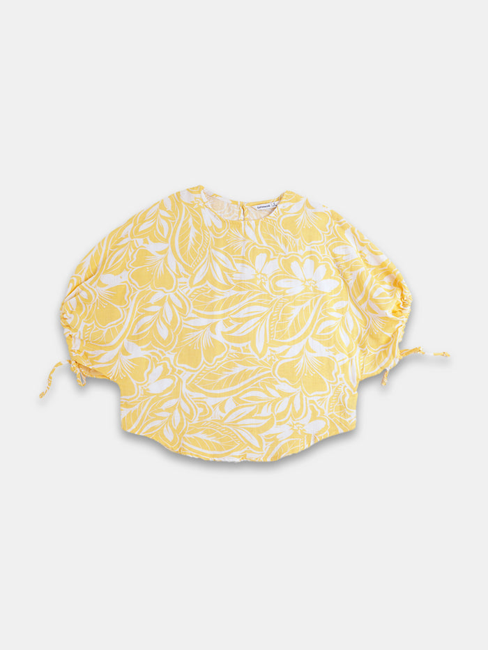 Women's 100% Cotton Regular Fit Blouse Yellow
