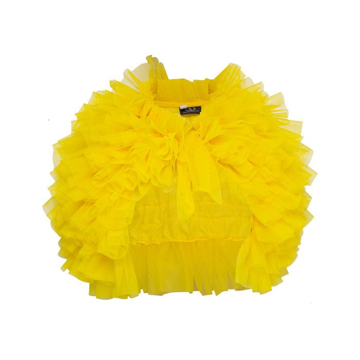 Yellow Tulle Ruffle Bolero