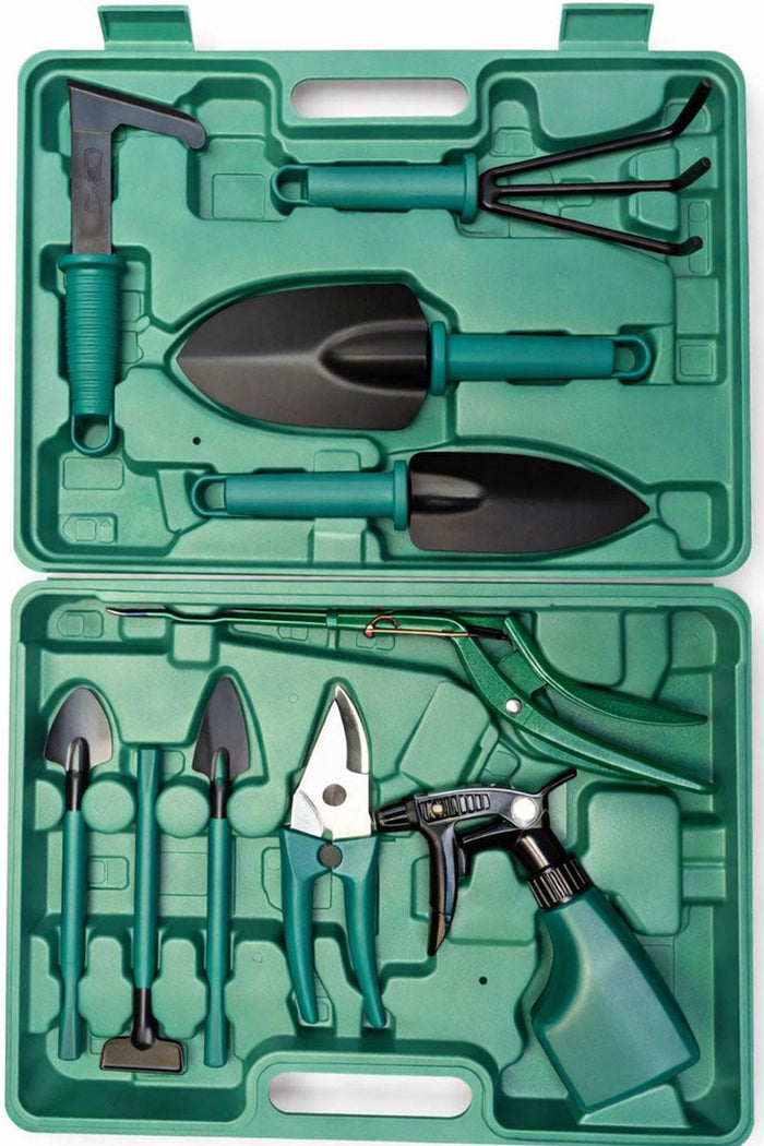 10-Piece Garden Tool Set with Carry Case 🇬🇧
