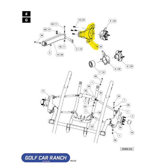 103146101 ANCHOR TRAILING ARM RH XRT - SUSPENSION