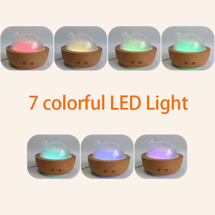 150ml Wood Grain Glass Mini Nebulizing Diffuser Ultrasonic Aroma Diffuser 🇨🇳