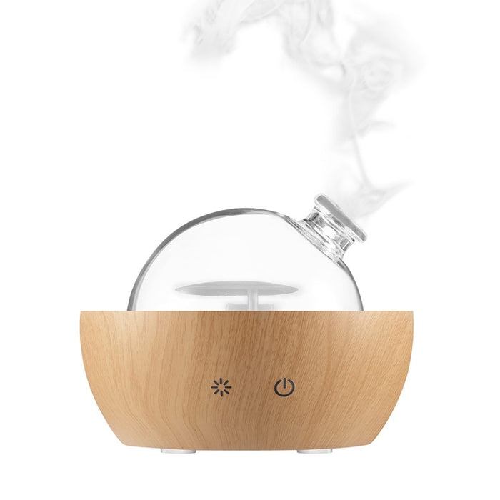 150ml Wood Grain Glass Mini Nebulizing Diffuser Ultrasonic Aroma Diffuser 🇨🇳