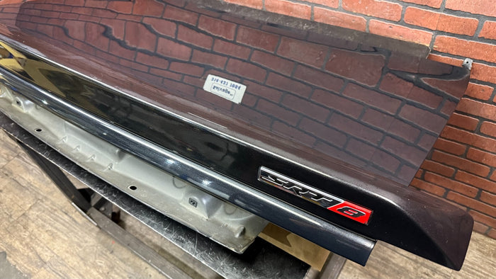 2008-2014 Dodge Challenger SRT8 Trunk Lid Decklid Spoiler OEM PXT Phantom Black