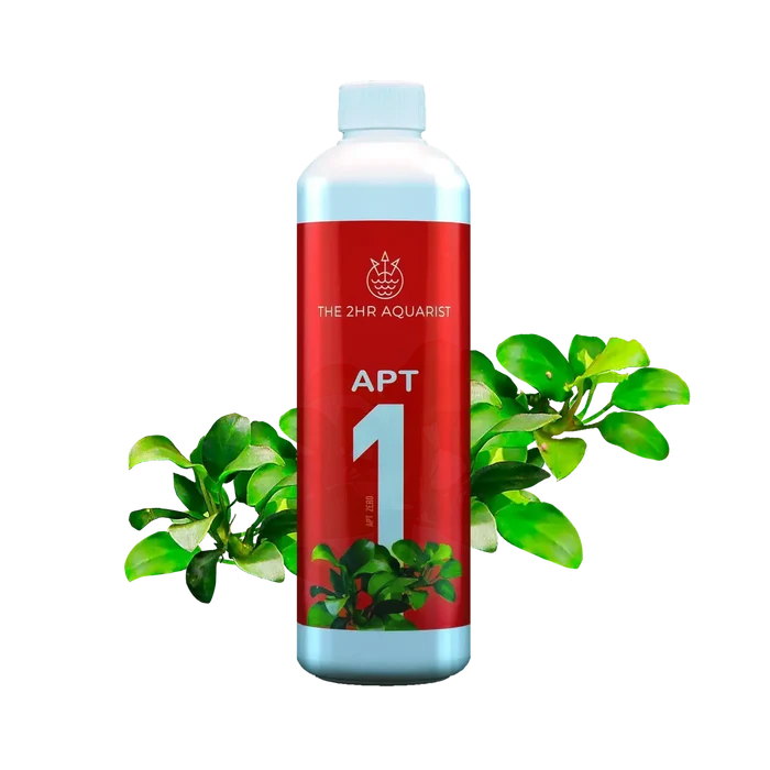 Red and white 2Hr Aquarist APT 1 Zero bottle with crown logo