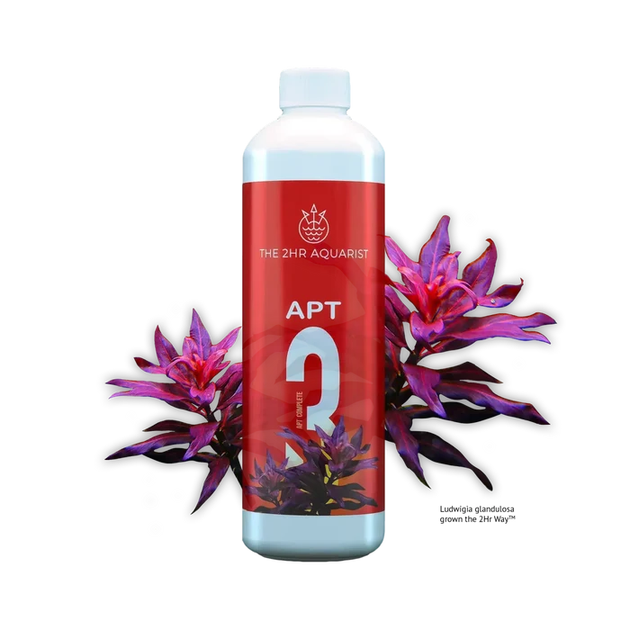 Red and white APT 3 plastic bottle for aquarium use by 2Hr Aquarist
