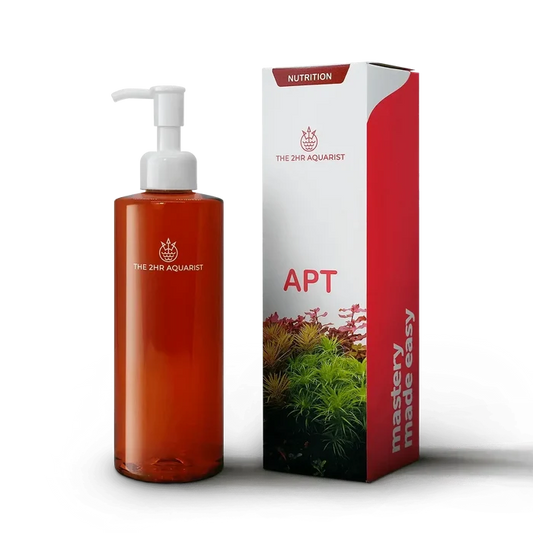 2Hr Aquarist APT e pump bottle with orange liquid