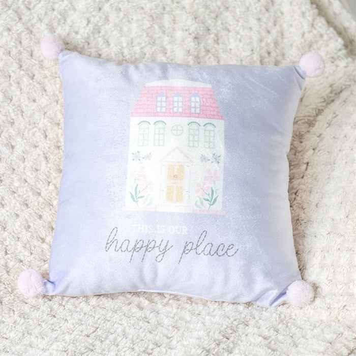 35cm Square This Is Our Happy Place Square Cushion 🇬🇧