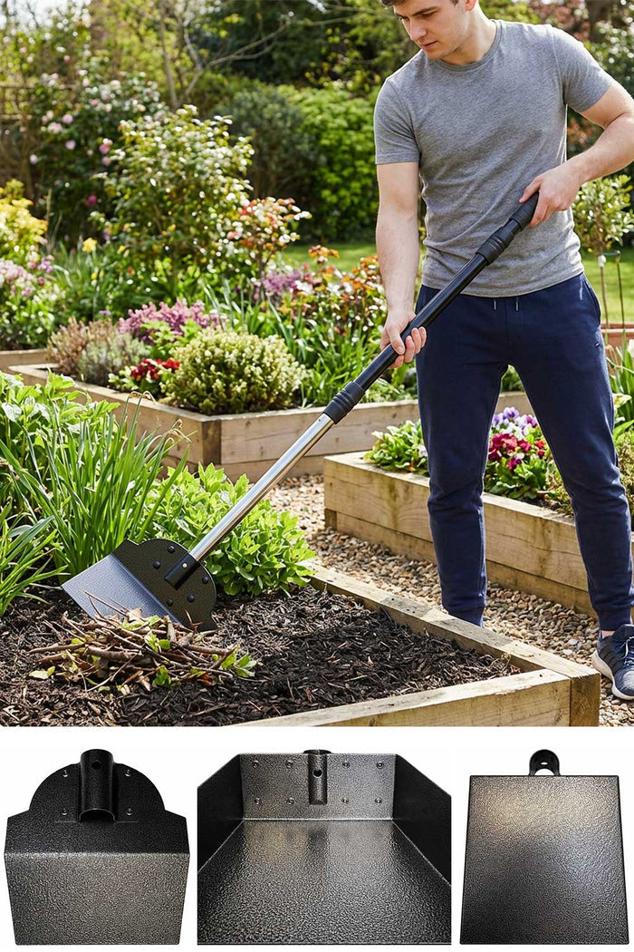 3in 1 Garden Tool Set – Rake, Shovel & Dustpan 🇬🇧
