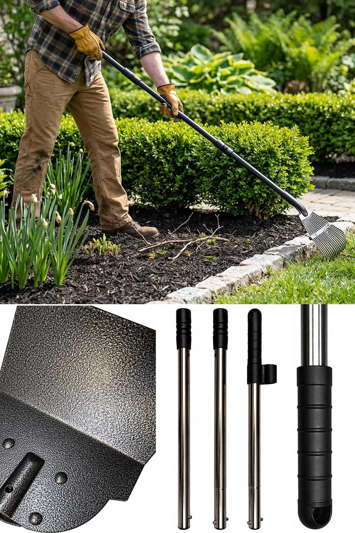 3in 1 Garden Tool Set – Rake, Shovel & Dustpan 🇬🇧