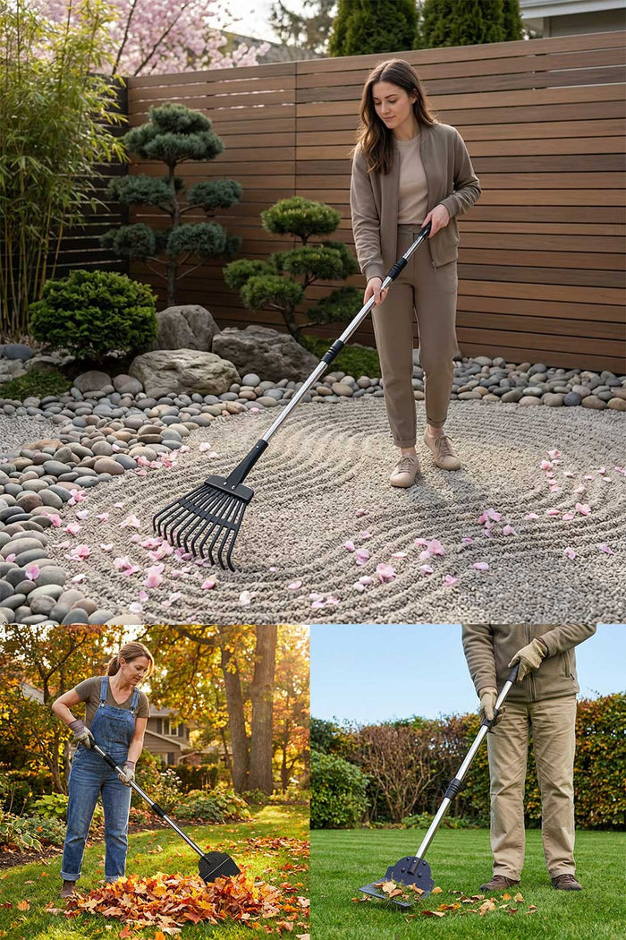 3in 1 Garden Tool Set – Rake, Shovel & Dustpan 🇬🇧