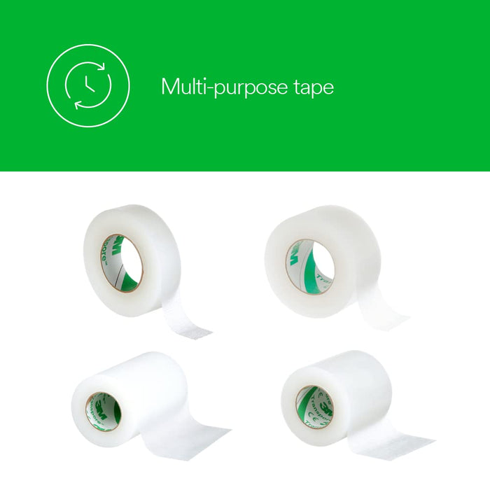3M™ Transpore™ Surgical Tape, single-patient use roll 1527S-2, 2 inch x 1 1/2 yard (5cm x 1,37m), 50 rolls/box